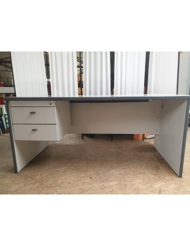 BUREAU CAISSON SUSPENDU GRIS