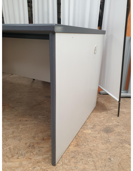 BUREAU CAISSON SUSPENDU GRIS