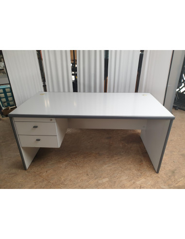 BUREAU CAISSON SUSPENDU GRIS