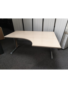 BUREAU COMPACT PIEDS BOIS/METAL 2