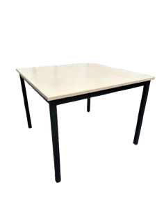 Table basse carrée - seconde main - plateau bois - pieds...