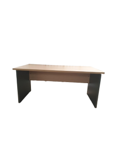 Bureau droit 160 cm - seconde main - pieds panneaux gris...