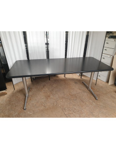 TABLE REUNION NOIRE PIETEMENT CHROME 2