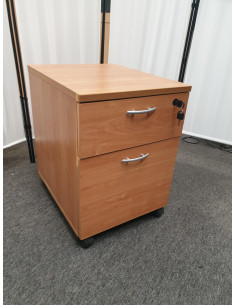 CAISSON 2 TIROIRS BOIS CLAIR 2