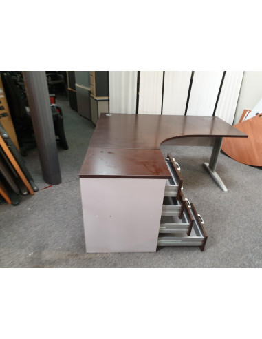 BUREAU ET CAISSON 4 TIROIRS