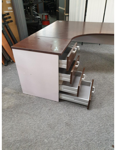 BUREAU ET CAISSON 4 TIROIRS