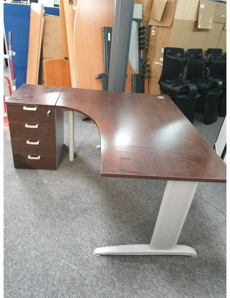 BUREAU ET CAISSON 4 TIROIRS