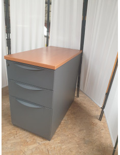 CAISSON METAL ET BOIS HAUTEUR BUREAU 2