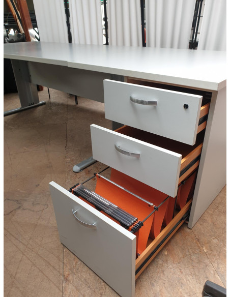 BUREAU COMPACT AVEC CAISSON