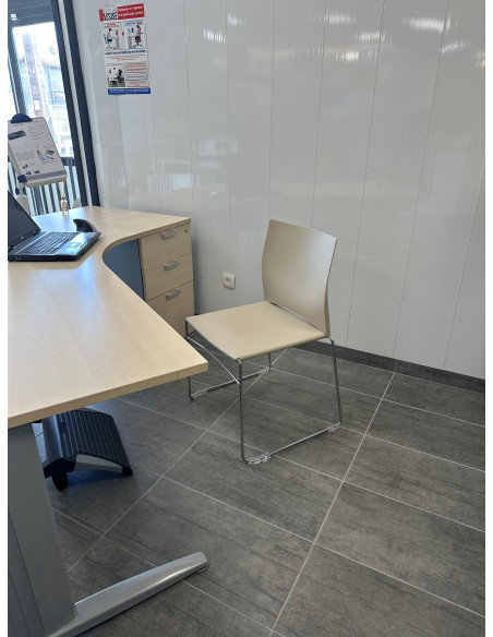 SIEGE VISITEUR POLYPRO BEIGE