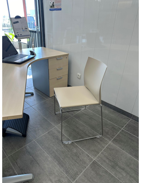 SIEGE VISITEUR POLYPRO BEIGE