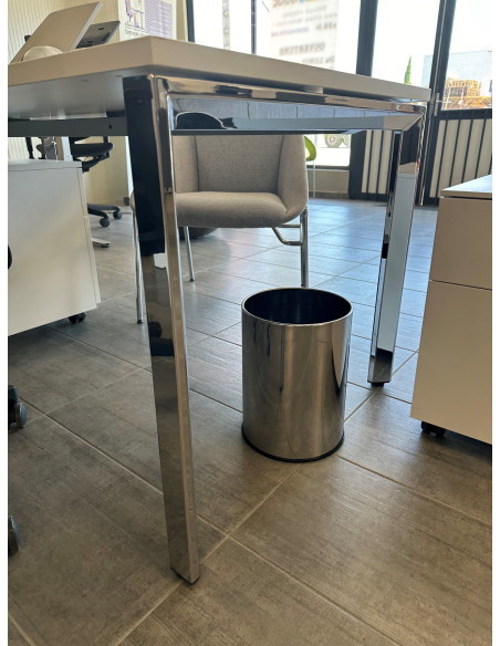 CORBEILLE DE PROPRETE CHROME