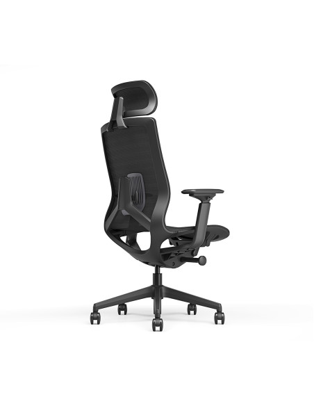 Fauteuil ergonomique KIRO - assise et dossier flexible résille - têtière 2D - accoudoirs 4D