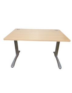 BUREAU DROIT TON POIRIER - seconde main - 2 pieds métal L...