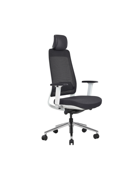 FAUTEUIL BUREAUTIQUE STRUCTURE BLANCHE FAIRFAX