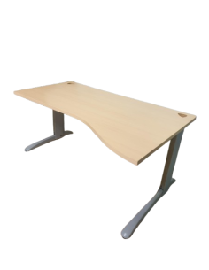 BUREAU ASYMETRIQUE COLORIS POIRIER - seconde main - pieds...