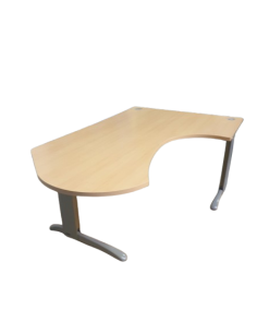 BUREAU COMPACT ARRONDI - seconde main - coloris poirier -...