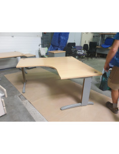 BUREAU D'ANGLE TON POIRIER - SECONDE MAIN - 160X160CM - 2... 2