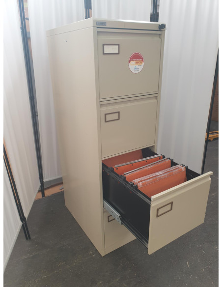 COLONNE RANGEMENT METALLIQUE BEIGE - seconde main - 3 ou 4 tiroirs pour dossiers suspendus