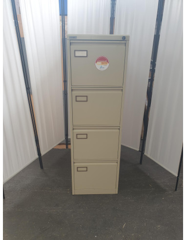 COLONNE RANGEMENT METALLIQUE BEIGE - seconde...