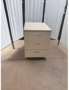 Caisson en mélaminé sur roulettes - seconde main - 3... 2