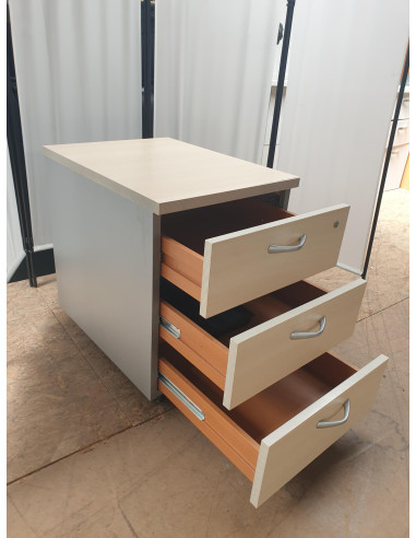 Caisson en mélaminé sur roulettes - seconde...