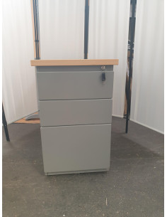 CAISSON GRANDE HAUTEUR METAL - seconde main - 3 tiroirs -... 2