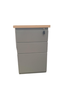 CAISSON GRANDE HAUTEUR METAL - seconde main - 3 tiroirs -...