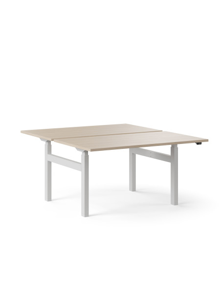 Bureau bench de la gamme B-ACTIVE de chez NARBUTAS - bureau double poste - réglable électriquement