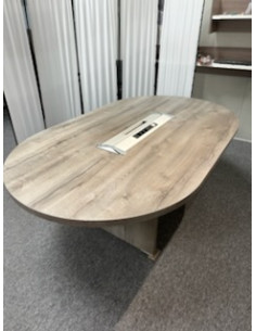 TABLE REUNION OVALE - seconde main - plateau et pieds... 2