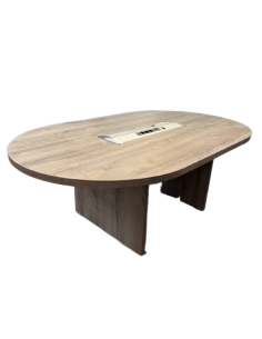 TABLE REUNION OVALE - seconde main - plateau et pieds...