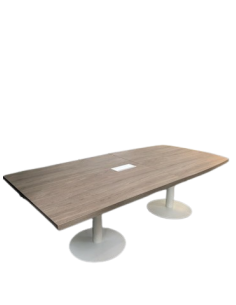 TABLE DE REUNION 240x120  - seconde main - 2 pieds ronds...