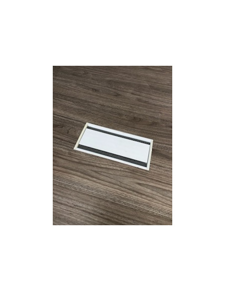 TABLE DE REUNION 240x120  - seconde main - 2 pieds ronds blanc