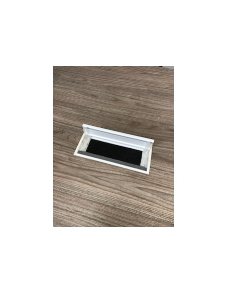 TABLE DE REUNION 240x120  - seconde main - 2 pieds ronds blanc