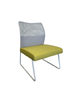 FAUTEUIL BAS LOUNGE - seconde main - assise mousse vert...