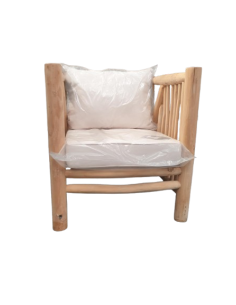 FAUTEUIL LOUNGE BOIS FLOTTE - destockage - coussins...