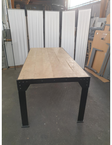 TABLE DE REUNION STYLE INDUSTRIEL - seconde...