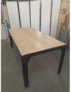 TABLE DE REUNION STYLE INDUSTRIEL - seconde main -... 2