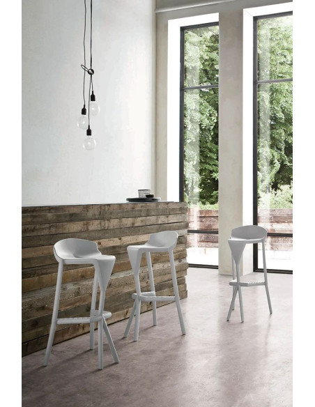 TABOURET HAUT FANY - empilable - technoplymer