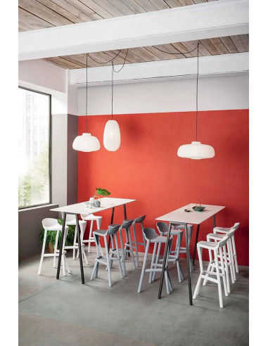 TABOURET HAUT FANY - empilable - technoplymer