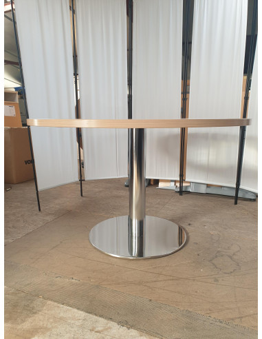 TABLE RONDE HÊTRE CLAIR - seconde main - diam...