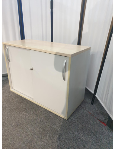 ARMOIRE BASSE GRIS CLAIR - seconde main - 2...