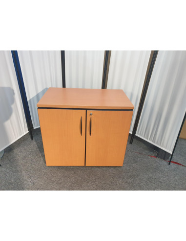 ARMOIRE BASSE NOIRE ET BOIS - seconde main - 2...