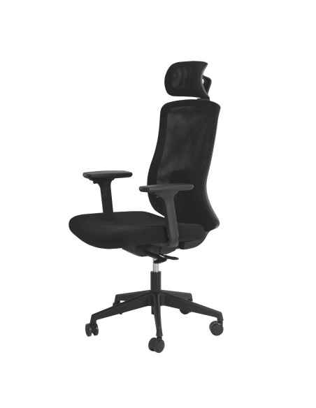 FAUTEUIL ERGONOMIQUE BOLT - translation d'assise - accoudoirs 3D -  soutien lombaire et têtière réglable