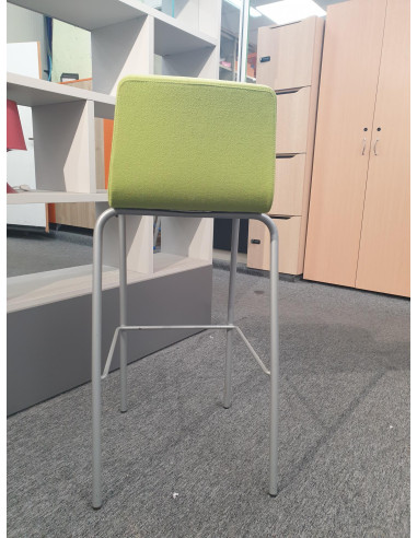TABOURET HAUT VERT ANIS - seconde main - assise...