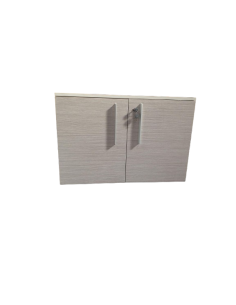 ARMOIRE BASSE 2 PORTES GRISES TEXTUREES - seconde main -...