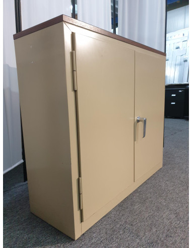 ARMOIRE METAL BEIGE - seconde main - 2 portes...