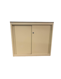 ARMOIRE METAL PORTES COULISSANTES - seconde main -...