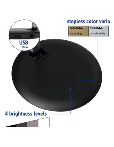 LAMPE DE BUREAU RUBIA - lampe à poser - LED...