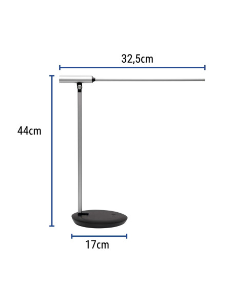 LAMPE DE BUREAU RUBIA - lampe à poser - LED 3000-6500k - réglable et ajustable